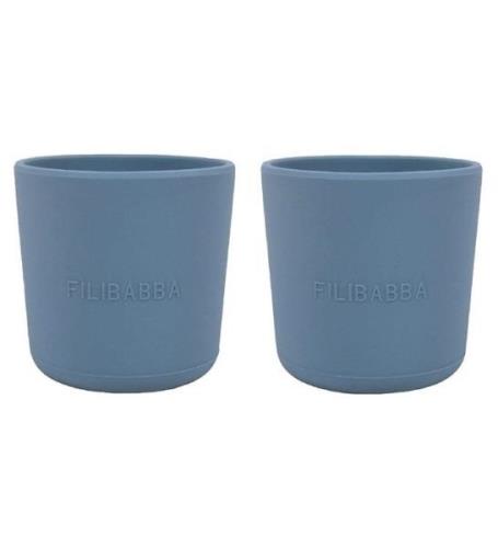 Filibabba Mugg - 2-pack - Silikon - Powder Blue