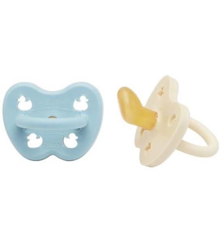 Hevea Nappar - 0-3 MÃ¥n. - 2-pack - Naturgummi - Baby Blue/MjÃ¶lka