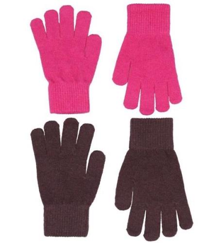 CeLaVi Handskar - Ull/Nylon - 2-pack - Rosa/MÃ¶rklila