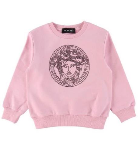 Versace Sweatshirt - Crystal Medusa - Candy m. Strass