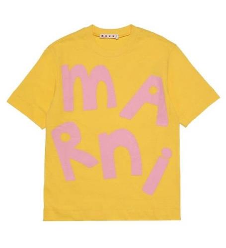 Marni T-shirt - Gul m. Rosa