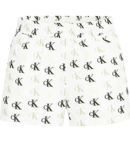 Calvin Klein Shorts - Monogram - Vit/GrÃ¶n