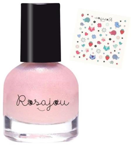 Rosajou Nagellack. Nagelstickers - Ballerina