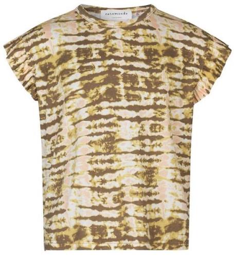 Rosemunde T-shirt - Sand Striped Dye Tryck
