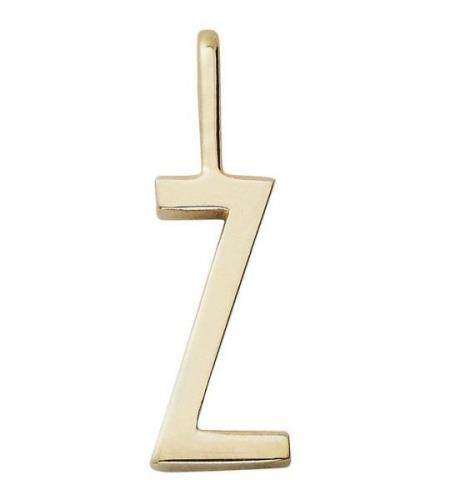 Design Letters HÃ¤nge fÃ¶r Halsband - Z - 18K guldplÃ¤terad