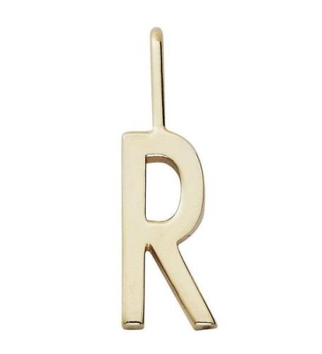 Design Letters HÃ¤nge fÃ¶r Halsband - R - 18K guldplÃ¤terad