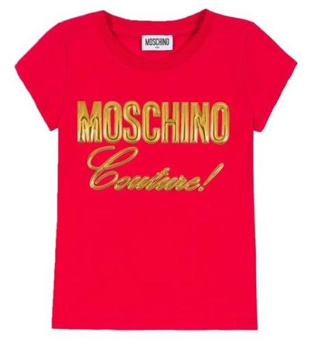 Moschino T-shirt - RÃ¶d m. Guld