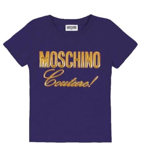 Moschino T-shirt - MarinblÃ¥ m. Guld