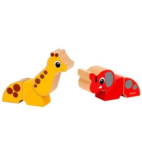 BRIO Magnetisk Leksaker - Giraff och Elefant 30284