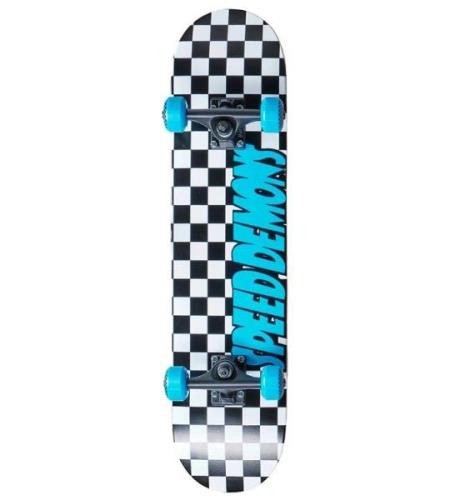 Speed Demons Skateboard - 7.75'' - Checkers Komplett - BlÃ¥