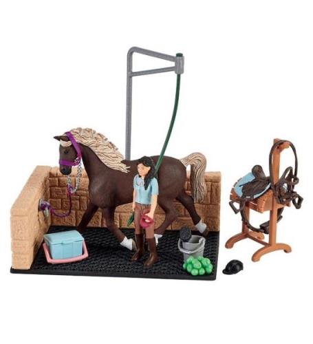 Schleich Horse Club - 20x16 cm - TvÃ¤ttyta m. Emily & Luna 42438