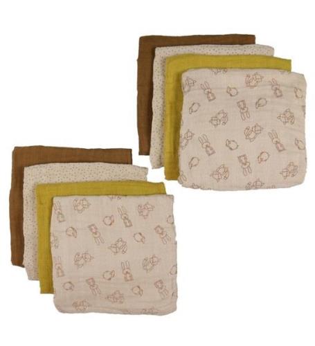 Pippi Baby Muslinfiltar - Organic - 8-Pack - 65x65 cm - Lejon