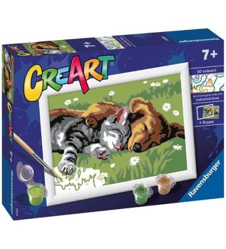 Ravensburger CreArt MÃ¥larset - Sleeping Cats And Dogs