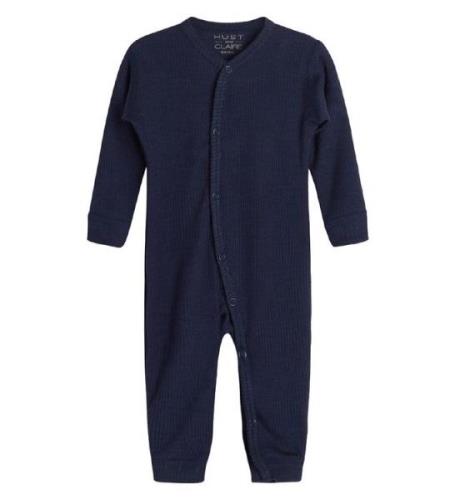 Hust and Claire Onesie - Messi - Rib - Ull - MarinblÃ¥