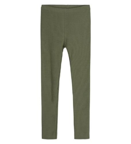 Hust and Claire Leggings - Lane - Rib - Ull - Dusty Green