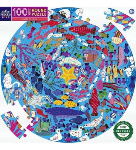 Eeboo Pussel - 100 Delar - 50,8 cm - Under The Sea