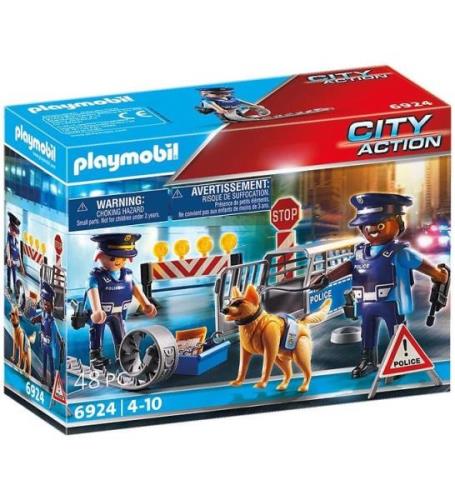 Playmobil City Action - PolisspÃ¤rr - 6924 - 48 Delar