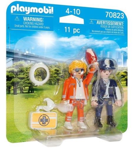 Playmobil DuoPack - AkutlÃ¤kare och polis - 70823 - 11 Delar