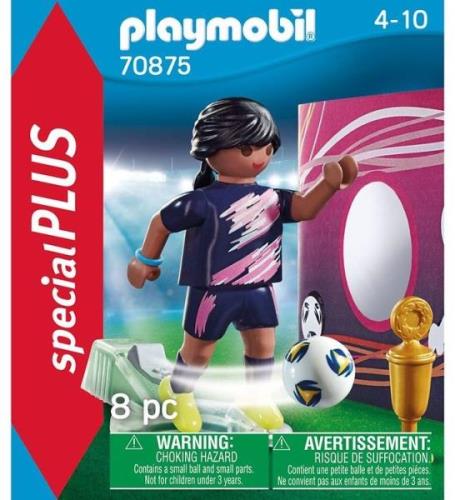 Playmobil SpecialPlus - Fotbollsspelare med mÃ¥lvÃ¤gg - 70875 - 8