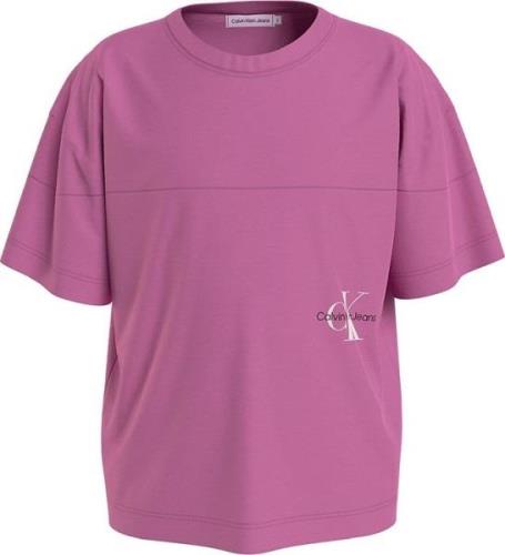Calvin Klein T-shirt - Monogram Off Placerad T-shirt - Iris Orch