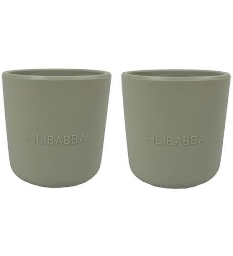 Filibabba Silikon Mugg - 2-pack - Green