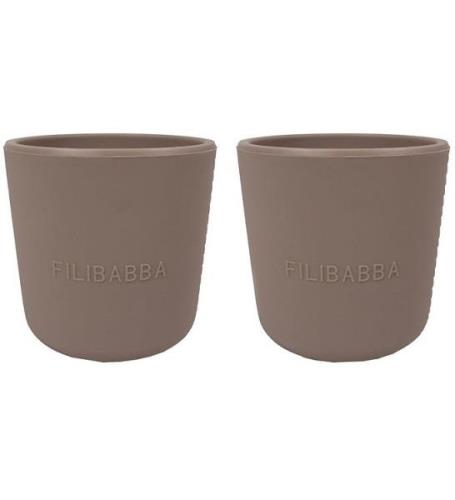 Filibabba Silikon Mugg - 2-pack - Warm Grey