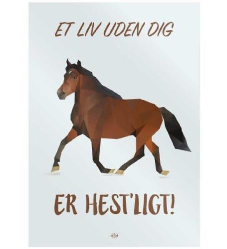 Citatplakat Affisch - 50x70 - Hest'ligt