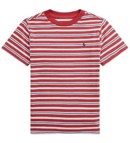 Polo Ralph Lauren T-shirt - SBTS II - RÃ¶d/Vitrandig m. BlÃ¥
