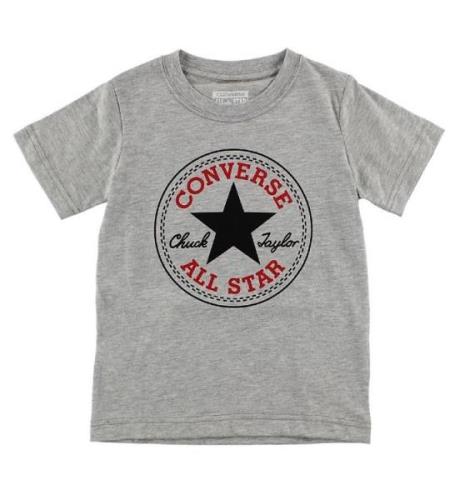 Converse T-shirt - GrÃ¥melerad m. Logo