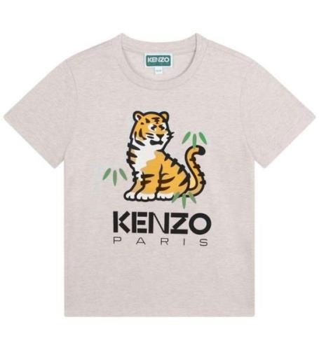 Kenzo T-shirt - GrÃ¥melerad m. Tiger