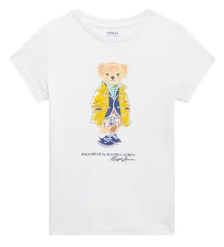 Polo Ralph Lauren T-shirt - Titta Hill - Vit m. Gosedjur