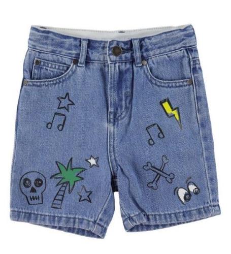 Stella McCartney Kids Shorts - Denim - BlÃ¥ m. Tryck