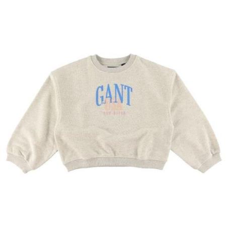 GANT Sweatshirt - C-Neck - Gummi Grey Melange