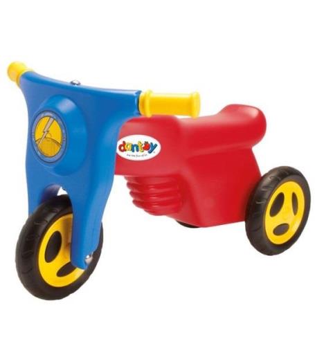 Dantoy Motorcykel m. Plasthjul - 58,5 cm - RÃ¶d/BlÃ¥/Gul