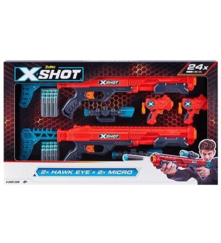 X-SHOT Skumpistoler - 2-pack - Excel - Hawk Eye/Micro