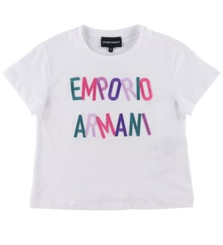 Emporio Armani T-shirt - Vit m. Broderi