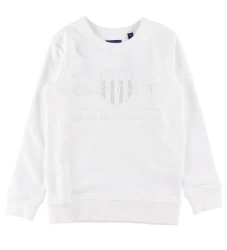 GANT Sweatshirt - Arkiv Shield - White
