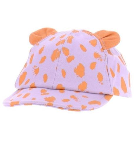 Stella McCartney Kids Keps - Lila/Orange Lepoardtryck