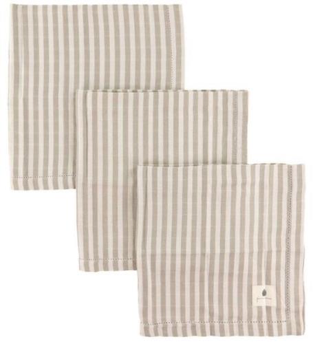 Pine Cone Muslinfilt - 3-pack - 70x70 cm - Edith - Svamp Stripe