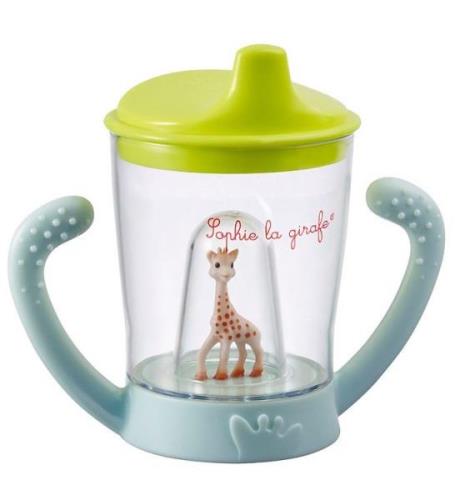 Sophie la Girafe Kopp m. Handtag/Pip - Transparent/GrÃ¶n m. Sophi