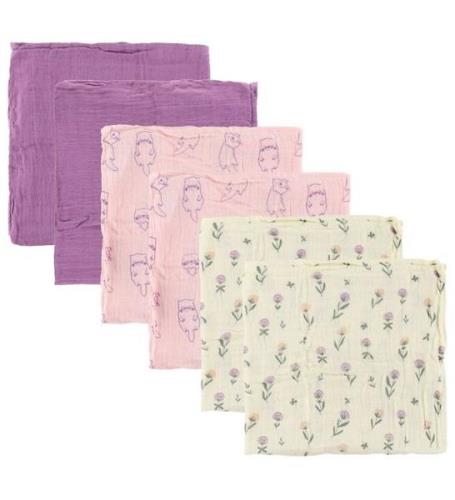 Pippi Muslinfiltar - 6-pack - 65x65 cm - OrkidÃ©