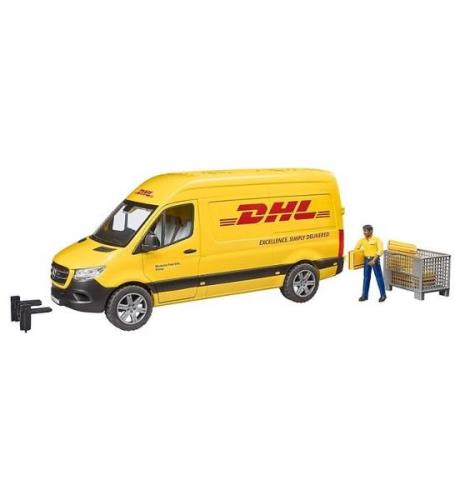 Bruder Bil - Mercedes Benz DHL Van m. Figur - 02671