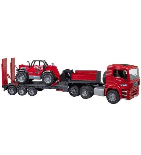 Bruder Lastbil - MAN TGA m. Manitou teleskoplastare - 02774