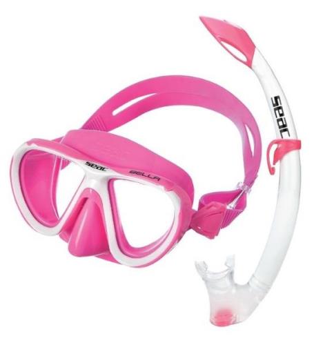 Seac Snorkelset - Bella - Rosa/Vit