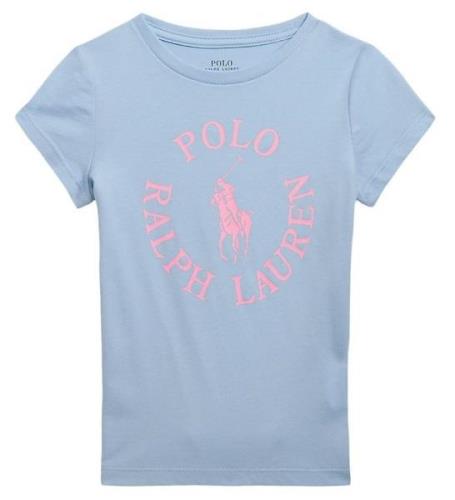 Polo Ralph Lauren T-shirt - Longwood - LjusblÃ¥ m. Rosa