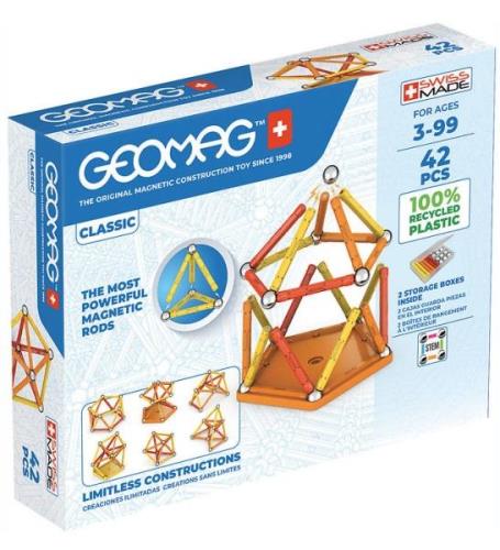 Geomag Magnetset - Classic+ Ã?tervunnet - 42 Delar