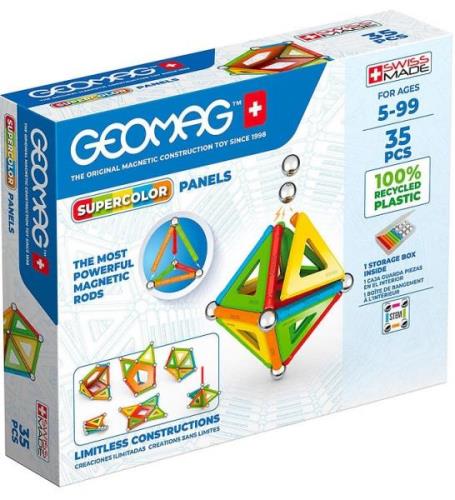 Geomag Magnetset - Supercolor paneler Ã¥tervunna - 35 Delar