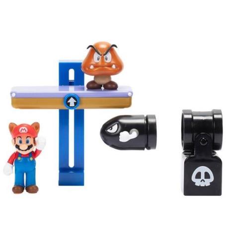 Super Mario Leksaksset - Diorama Set - Switchback Hill - 5 Delar