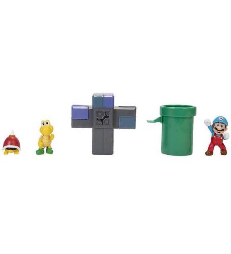 Super Mario Leksaksset - Diorama Set - Underground - 5 Delar