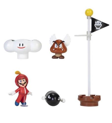 Super Mario Leksaksset - Diorama Set - Cloud - 5 Delar